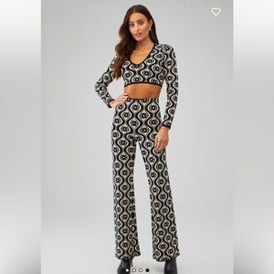 NWT Finder Keepers Quinn Knit Pants Black XS